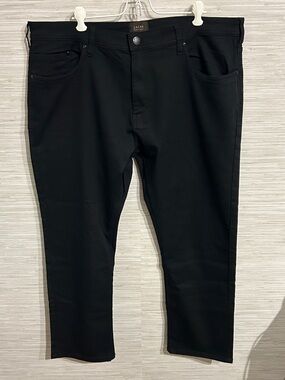 JACHS New York Chino Pants Men’s 40x29 Black Stretch Traveler 5 Pocket Straight